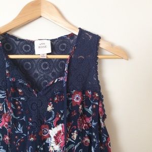 Floral sleeveless blouse